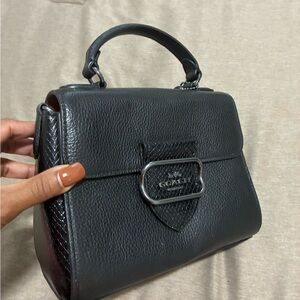 Coach-  Morgan Black Top Handle Satchel, Limited Edition